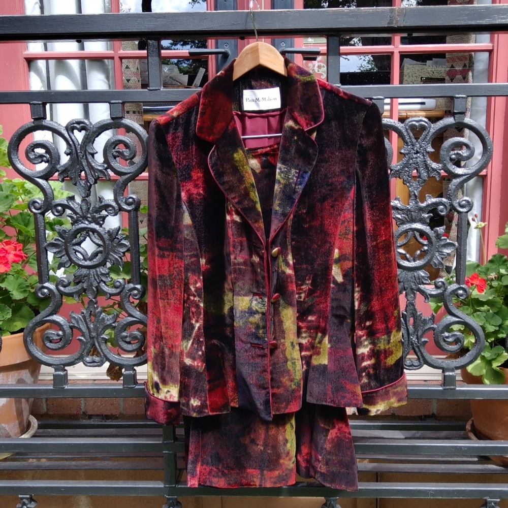 Pam McMahon Velvet Suit